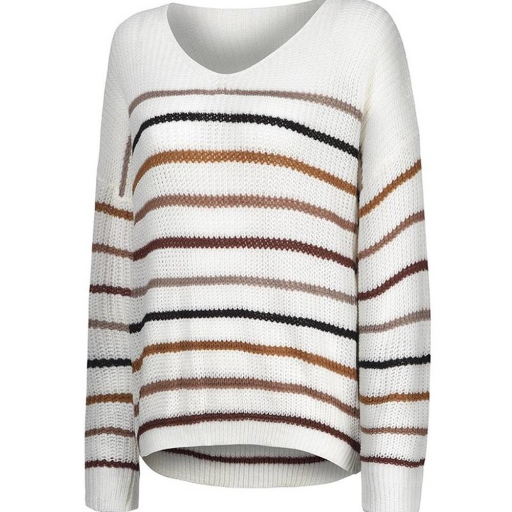 Striped Color-Block Sweater - Picture 7 of 10